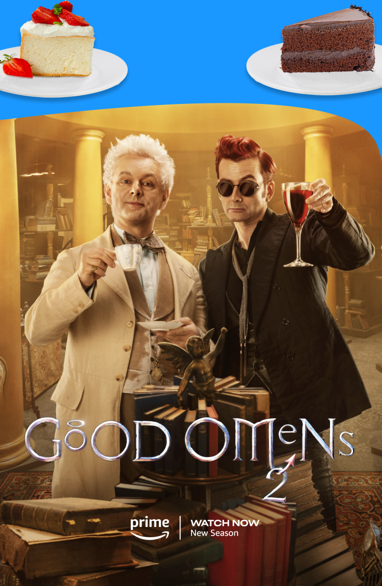 Good Omens and cake a heavenly night in combo Grubhub